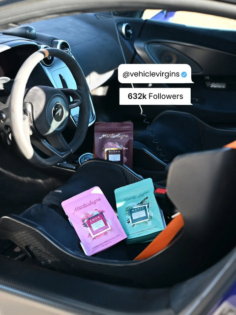 Vehicle Virgins with Montealegre coffee bags
