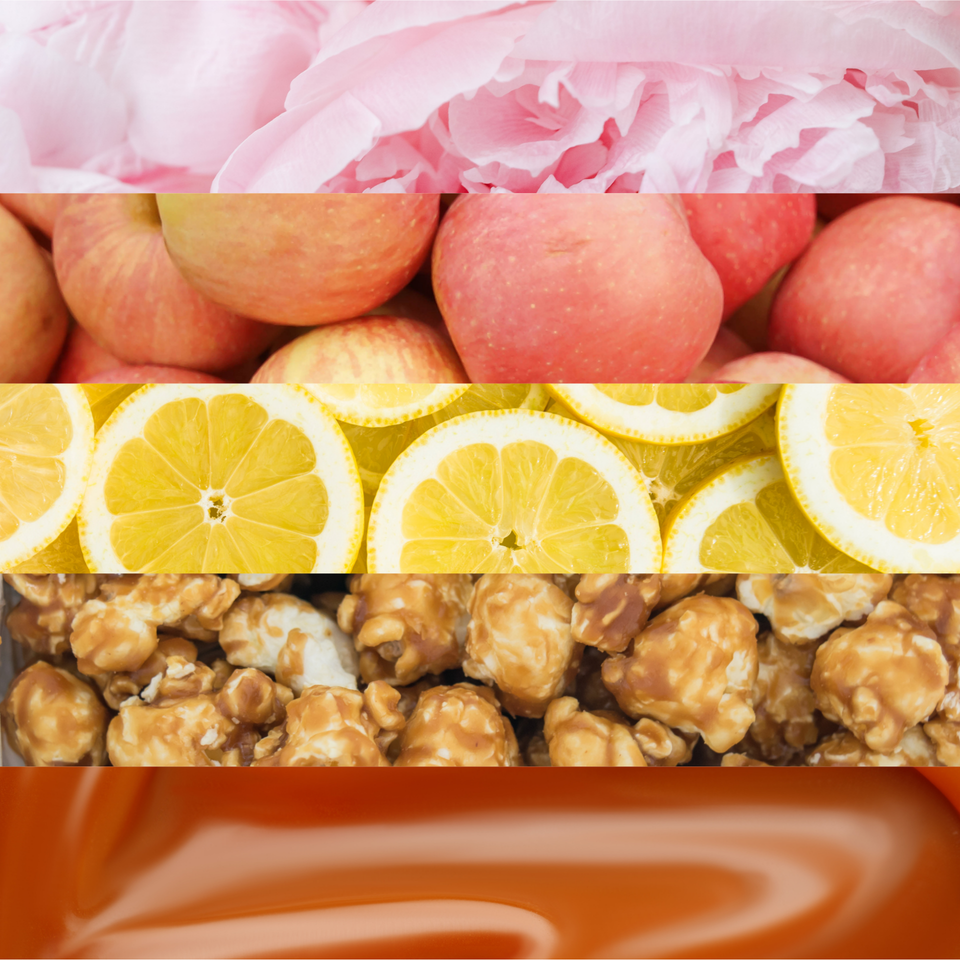 Amor flavor notes: rose petals, Fuji apples, lemon, caramel popcorn and dulce de leche
